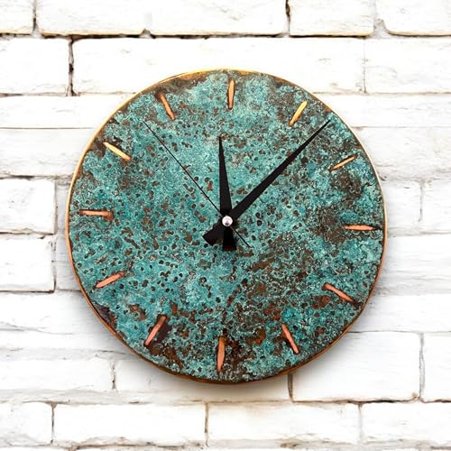 Handmade Copper Wall Clock Artisan Touch in Every Piece (Pure Copper / 11)