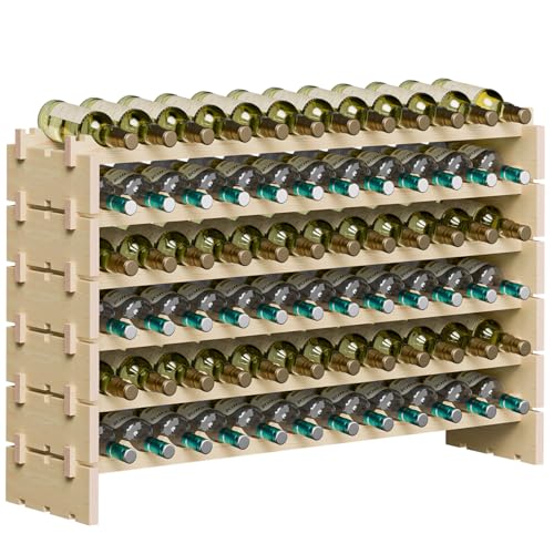 72 Bottles Stackable Modular Wine Rack (72 Bottle)