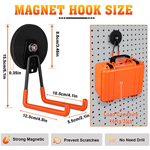 Heavy Duty Magnetic Garage Hook (Large/2 PCS Magnetic Hooks)