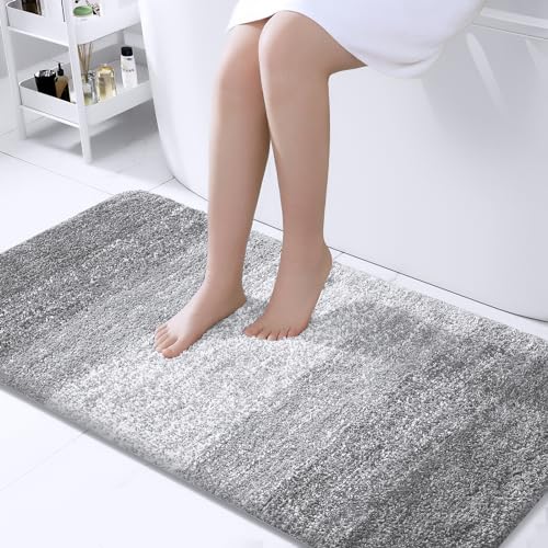 Bathroom Runner Rug 44x24 (44" X 24" / Light Grey)