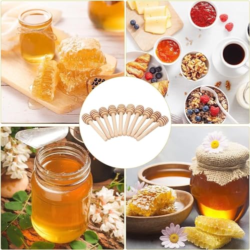 10Pcs Honey Dipper Sticks (10PCS 6 Inch)