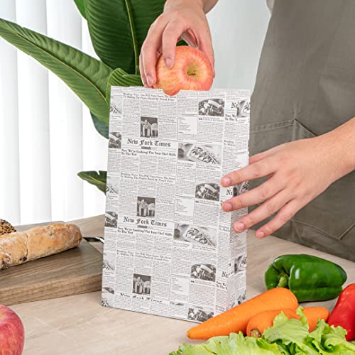 Bag Tek 12 Lb Disposable Lunch Bags (12 lb / Newsprint)
