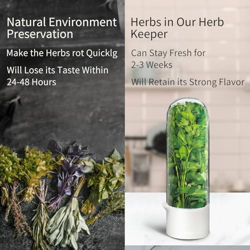 Herb Keeper for Refrigerator (4PCS)