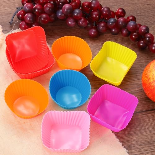 36Pcs Silicone Cupcake Liners (Pink / 3.5cm/1.4inch)