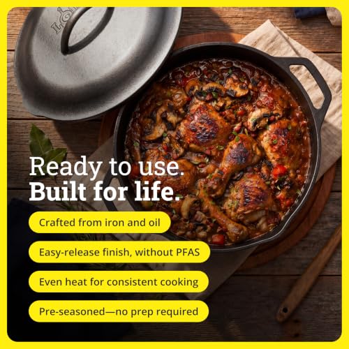 Cast Iron Dutch Oven with Loop Handle (7 Quart / Dutch Oven)