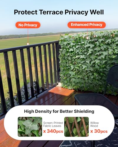 Expandable Fence Privacy Screen (Mixed Light Green and Dark Green / 25 x 126 inch)
