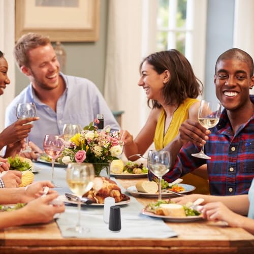 Disposable Plastic Salt and Pepper Shakers by Global Basics (12 Count)