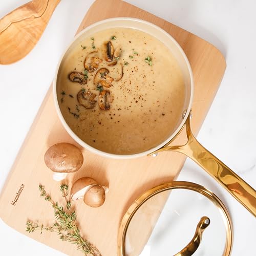 Two Time Oprah's Favorite Things Winner (Almond Cream w/ Gold Handle / Sauce Pan w/ Lid (3-Quart))