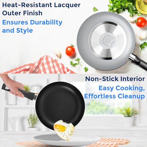 Kitchenware Pots and Pans Set (Gray)