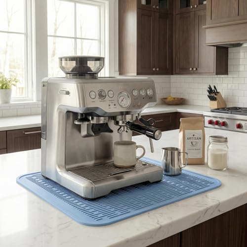 Silicone Dish Drying Mat for Multiple Usage (Light Blue / 18"L x 16"W)
