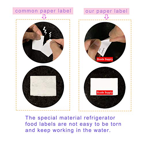 2 x 3'' Self Adhesive Removable Freezer Food Labels (600 Count)