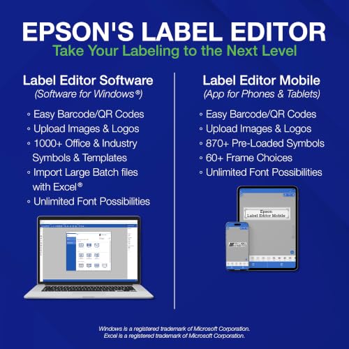 Epson LW C410PX Bluetooth Label Maker