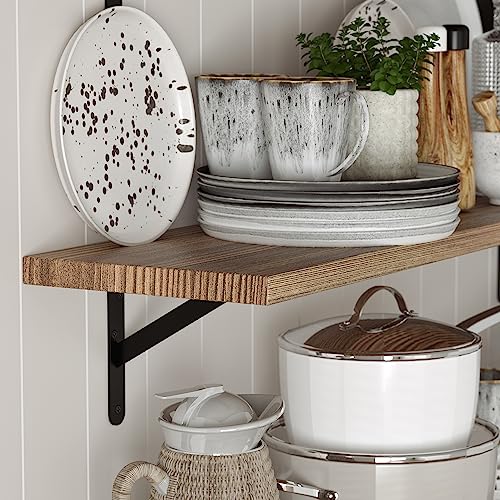 Forme 48 inch Long x 10 in Deep Rustic Floating Shelves for Wall Storage