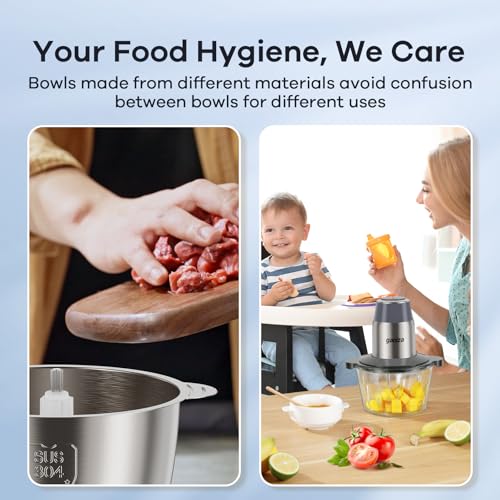 Food Processors with 2 Bowls