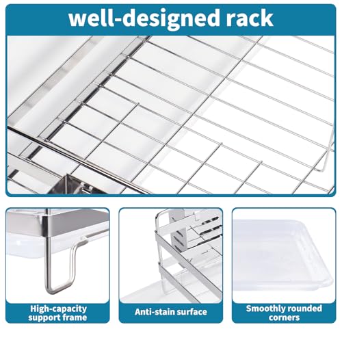 Stainless Steel Dish Racks for Kitchen Counter