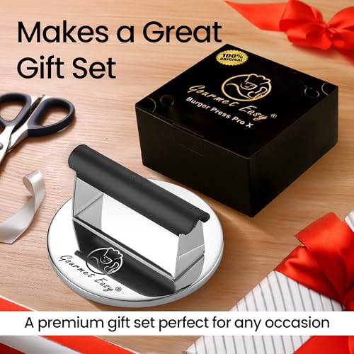 Stainless Steel Smash Burger Press with Heat Resistant Handle