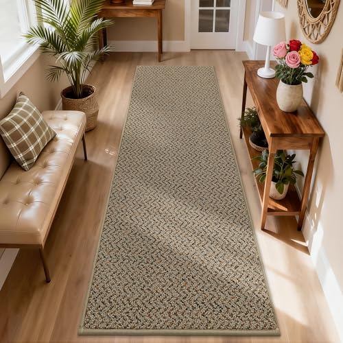 Dirt Trapper Door Mat 17"x71" Non Slip Washable Taupe (Taupe / 17" x 71")
