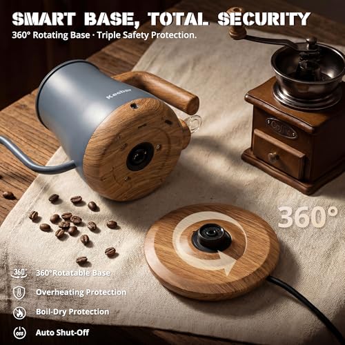 Gooseneck Electric Kettle (Blue Gray / 0.8 Quarts)