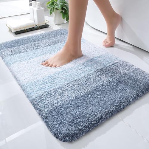 Small Bathroom Rugs 24x16 (24" X 16" / Blue)