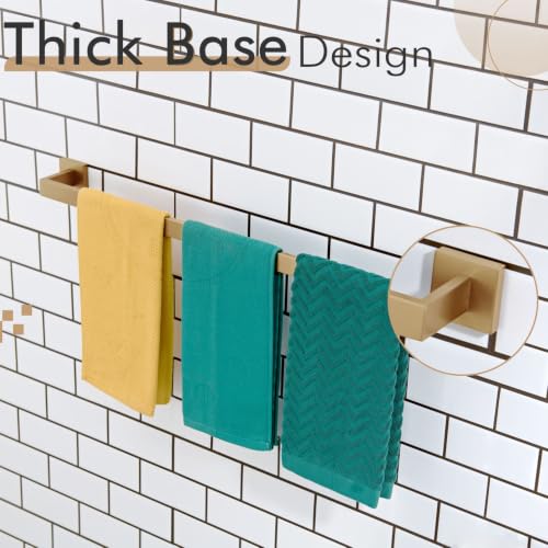 32 Inch Towel Rack for Bathroom Kitchen Towel Rails Wall Mount SUS304 Stainless Steel Towels Holder (Champagne Bronze / 32-Inch)