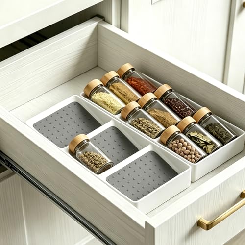 Small spice drawer organizer insert (2 Count)