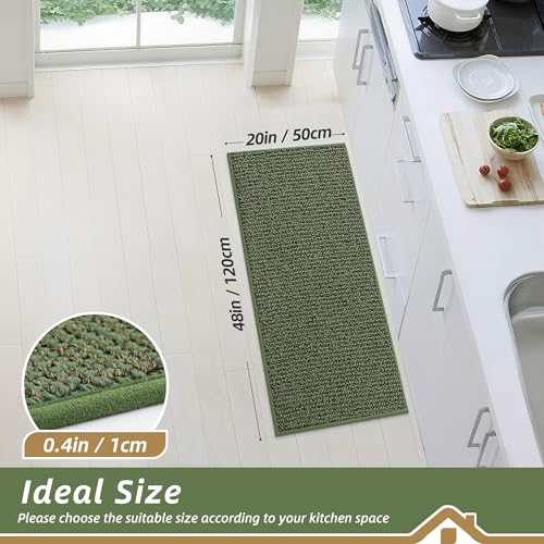 Kitchen Runner Rugs 20"x48" (Green / 20" X 48" (Rectangular))
