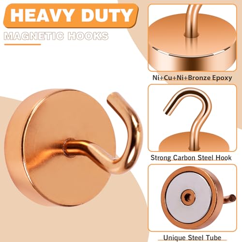 Magnetic Hooks Steel Tube Design for Cruise (Bronze / 80lb Magnetic Hooks)