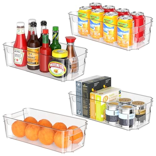 Clear Fridge Organizer (4 Count)