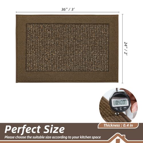 Kitchen Rugs 24"x36" (Brown / 24" X 36" (Rectangular))