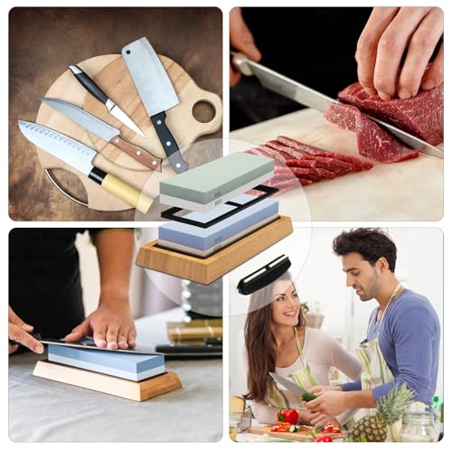 Whetstone Knife Sharpening Stone Kit