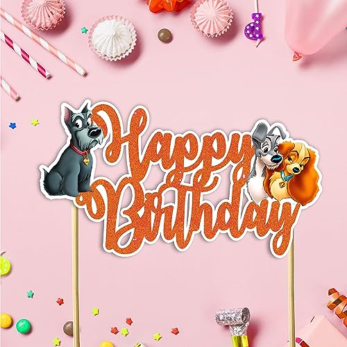 Lady and the Trmp Happy Birthday Cake Topper