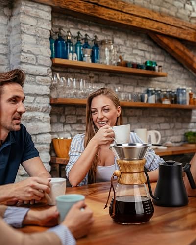 Pour Over Coffee Maker Set (Slim Shape / 34 Ounces)