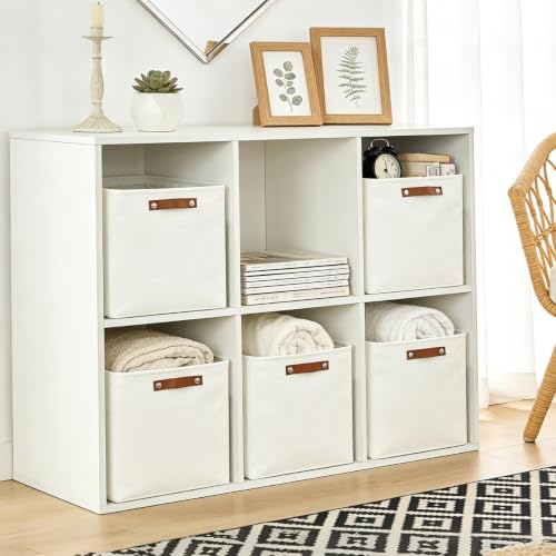 13x13 Cube Storage Bins (Full Off-White / Cube - 13"x13"x13")