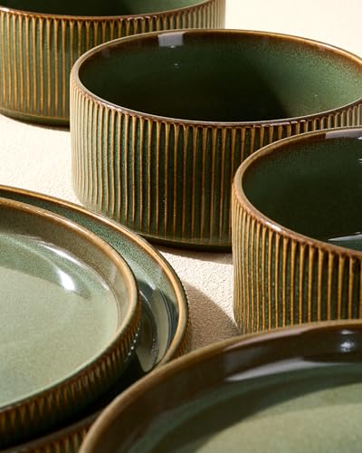 Dinnerware Set for 6 (Moss Green)