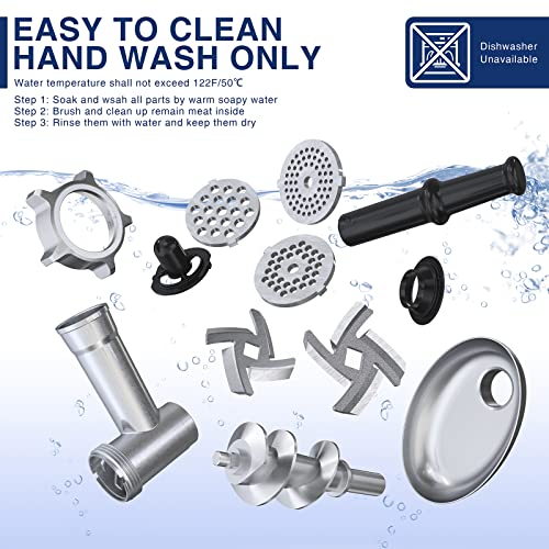 Meat Grinder 2800W Max Electric Sausage Stuffer (MG091-3S / #5 Meat Grinder)