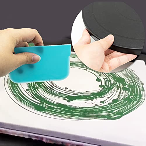11”Rotate Turntable Sculpting Wheel Revolving Cake Turnable Black Painting Turn Table Stand for Paint Spraying Spinner