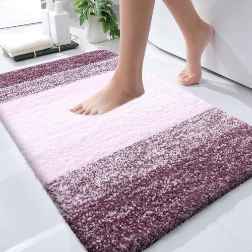 Small Bathroom Rugs 35x16 (35" X 16" / Mauve)