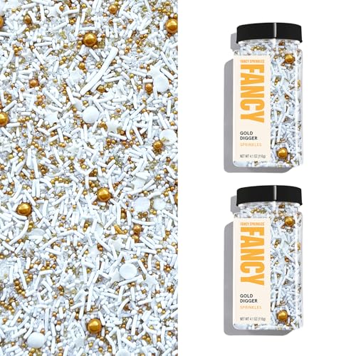 Gold Digger Gold & White Sprinkle Mix 2 Pack (2 Pack / Gold Digger)
