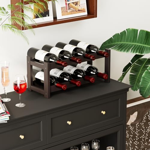 Bamboo Wine Rack (2-tier-Espresso)