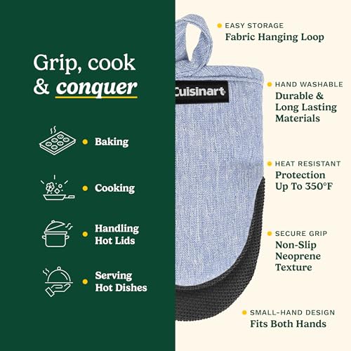 Cuisinart Mini Oven Mitts (Light Blue)