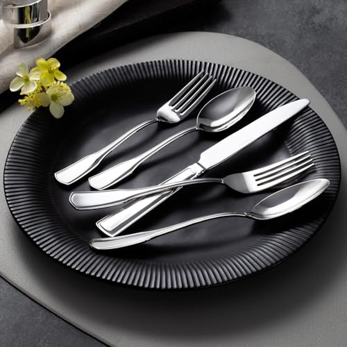 20 Piece Silverware Set for 4 (20-piece / Silver)