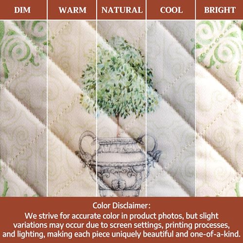 Pot Holders 100% Cotton Potholders (029 - Jardin Du Roy / 8" x 8" (Pot Holder Pack of 1))