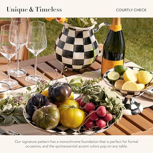 Enamel Compote (Small / Courtly Check)