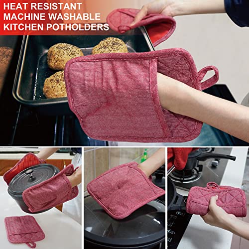 Pot Holders Yarn (Potholders / Red Pot Holders)