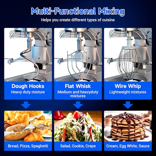 20Qt Commercial Food Mixer with Timing Function (20Quart)