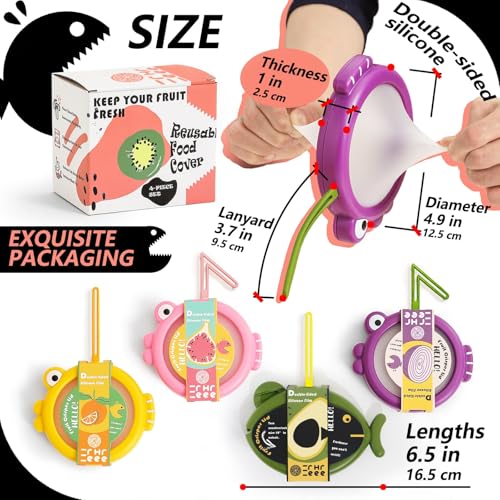 Silicone Food Storage Containers (Vibrant Fish)