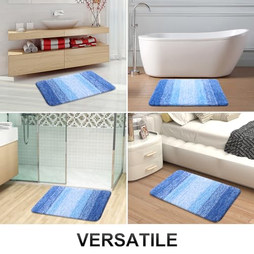 Large Bathroom Rugs 50x30 (50" X 30" / Light Royal Blue)