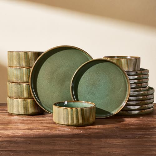 Dinnerware Set for 6 (Moss Green)