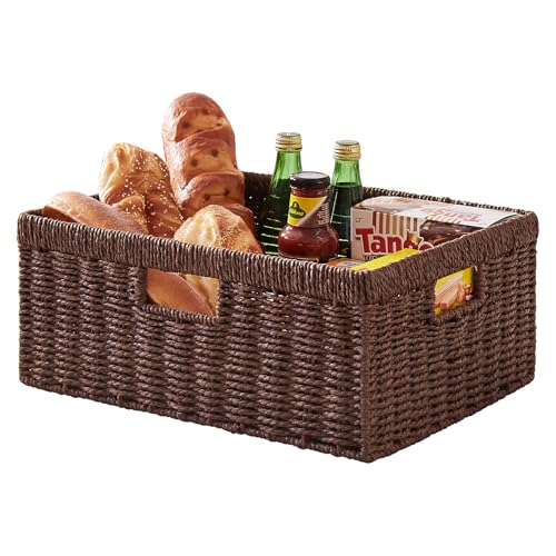 Wicker Storage Basket (Brown)