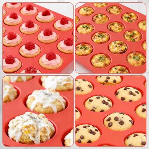 Silicone Mini Muffin Pan (24-Cup Mini)